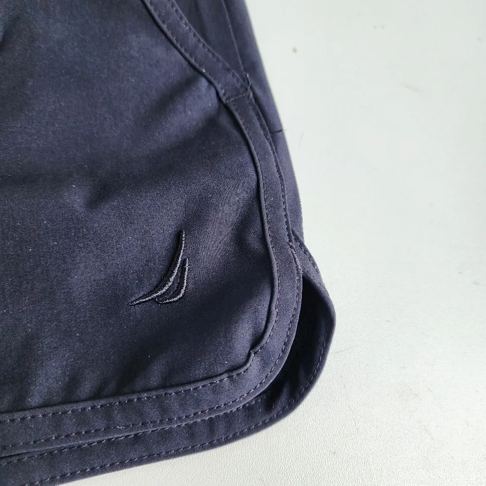 Nautica Women’s Athletic Shorts Black Tie Sz S - Picture 2 of 10